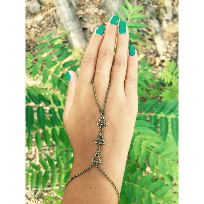 Bijou de main en laiton-Hand jewel