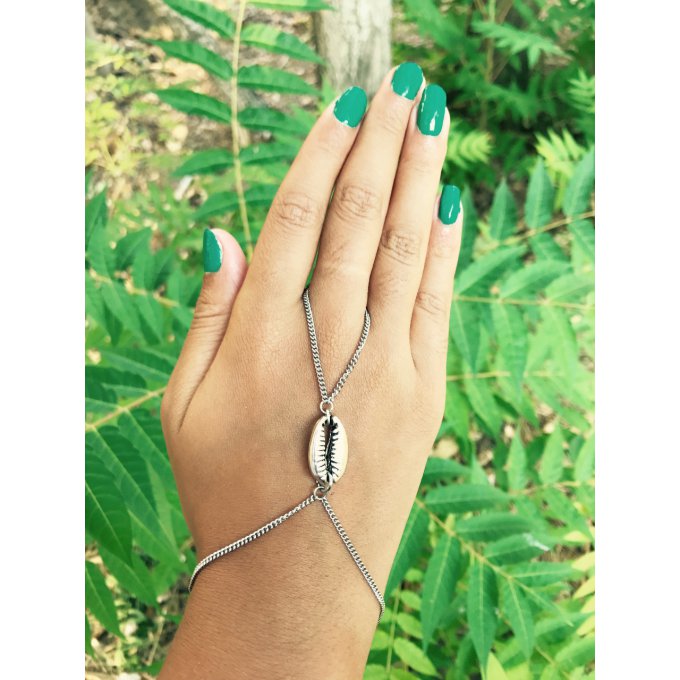 Bijou de main en acier inoxydable avec un Kori-Hand jewel