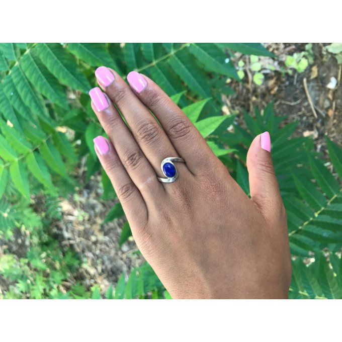 Bague en argent 925 et lapiz lazuli