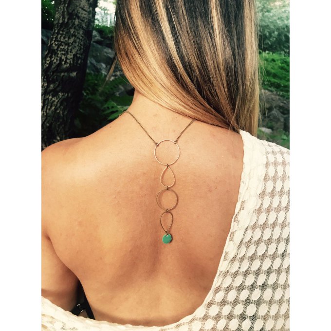 ANA Bijou de dos laiton-back jewel